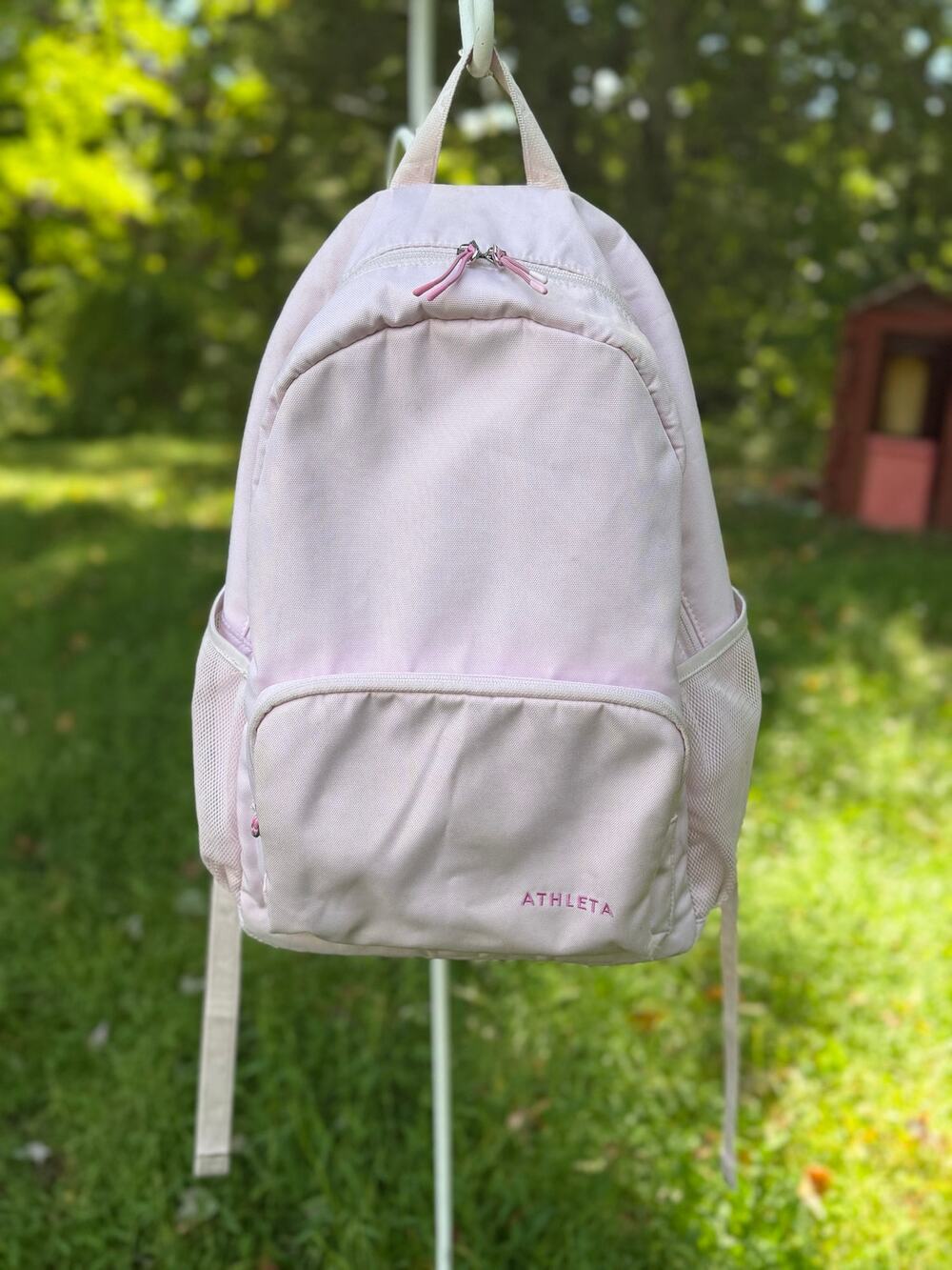 Athleta Light Pink Backpack Gym Travel School Bag
